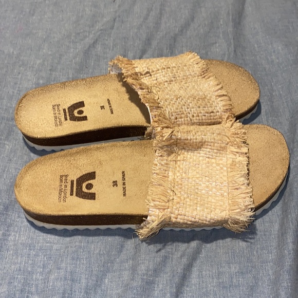 En Shallah Raffia Cork Slide 38 BNNB - Picture 2 of 13